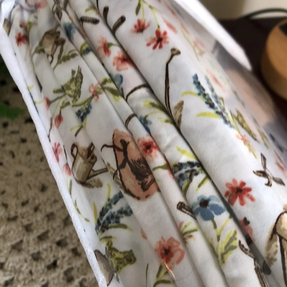 Martha Stewart Everyday Garden Print Queen Sheet Set